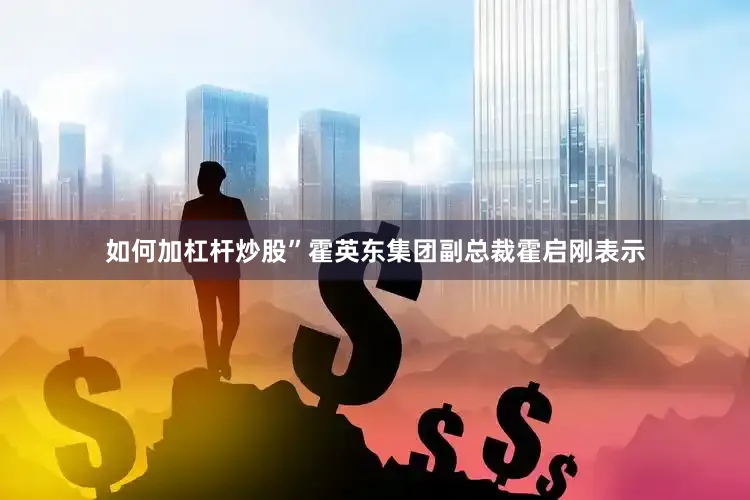如何加杠杆炒股”霍英东集团副总裁霍启刚表示